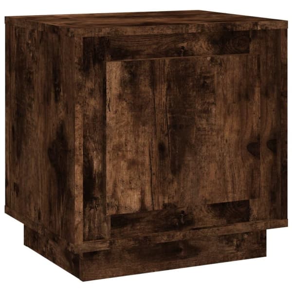 vidaXL Nattbord røkt eik 44x35x45 cm konstruert tre