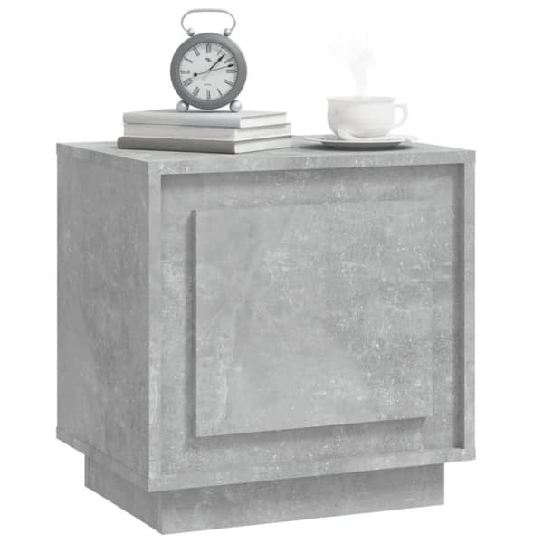 vidaXL Nattbord betonggrå 44x35x45 cm konstruert tre