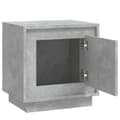 Miniatyrbilde 6 av 11: vidaXL Nattbord betonggrå 44x35x45 cm konstruert tre