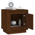 Miniatyrbilde 5 av 11: vidaXL Nattbord brun eik 44x35x45 cm konstruert tre