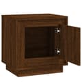 Miniatyrbilde 6 av 11: vidaXL Nattbord brun eik 44x35x45 cm konstruert tre