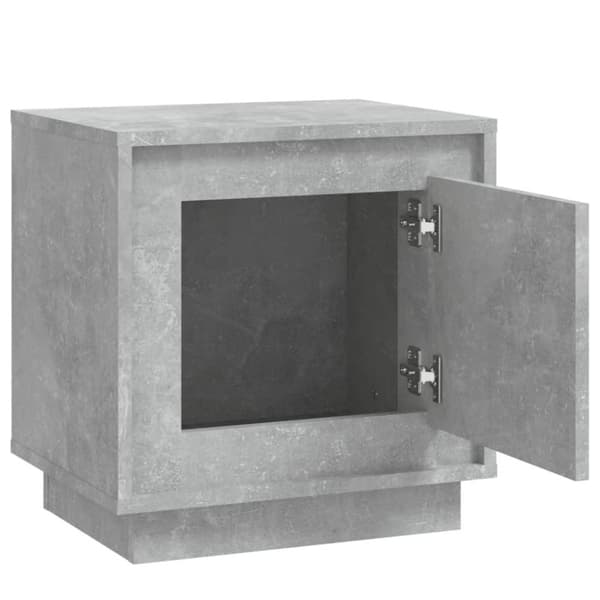 vidaXL Sängbord 2 st betonggrå 44x35x45 cm konstruerat trä
