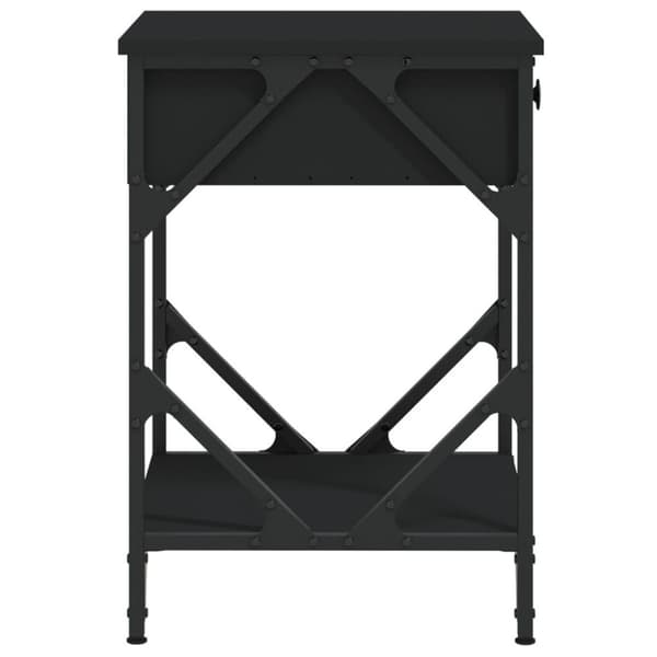 vidaXL Nattbord svart 40x42x60 cm konstruert tre