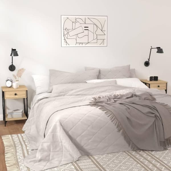 vidaXL Yöpöydät 2 kpl Sonoma-tammi 40x42x60 cm tekninen puu