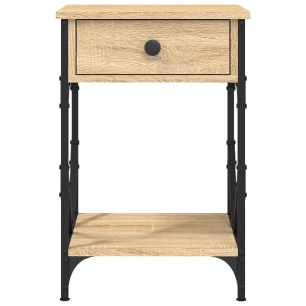 vidaXL Yöpöydät 2 kpl Sonoma-tammi 40x42x60 cm tekninen puu