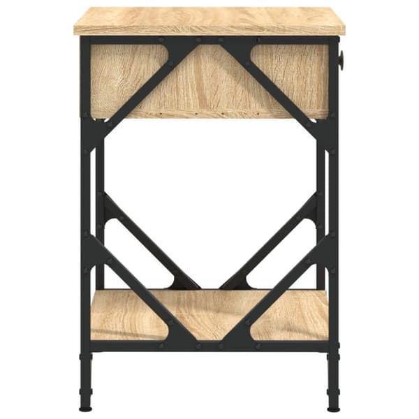 vidaXL Yöpöydät 2 kpl Sonoma-tammi 40x42x60 cm tekninen puu