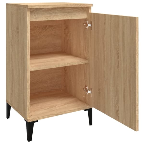 vidaXL Sängbord 2 st sonoma-ek 40x35x70 cm konstruerat trä
