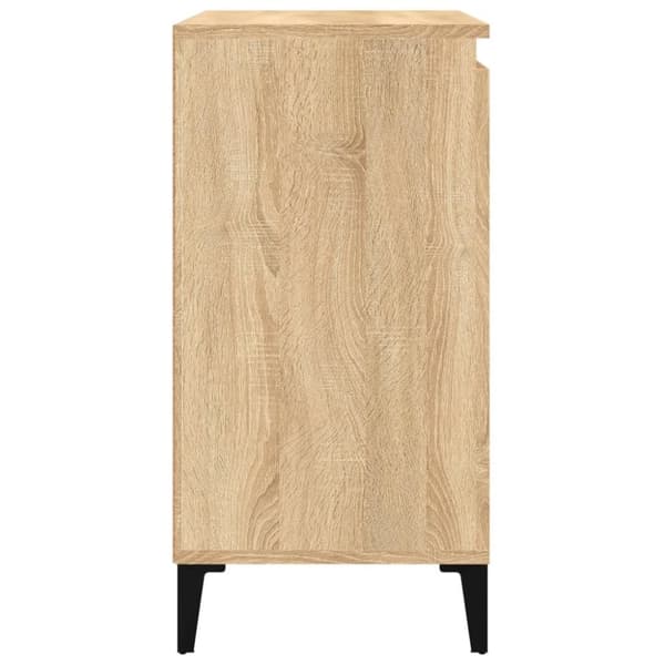 vidaXL sengeborde 2 stk. 40x35x70 cm konstrueret træ sonoma-eg