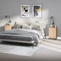 Miniatyrbillede 2 af 11: vidaXL sengeborde 2 stk. 40x35x70 cm konstrueret træ sonoma-eg