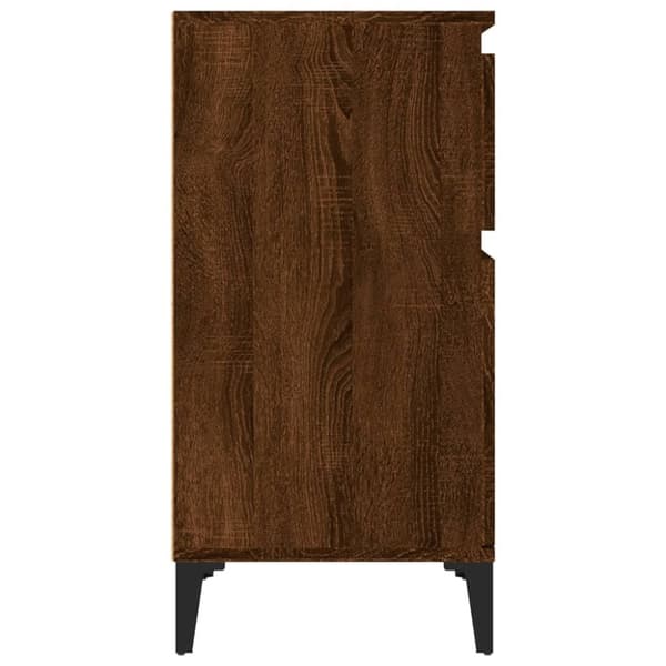 vidaXL sengeborde 2 stk. 40x35x70 cm brun egetræsfarve