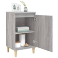 Miniatyrbilde 4 av 11: vidaXL Nattbord 2 stk grå sonoma 40x35x70 cm konstruert tre