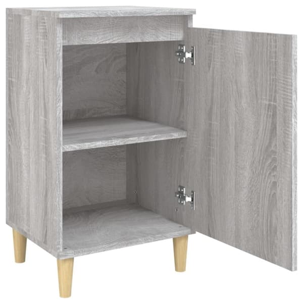 vidaXL Yöpöydät 2 kpl harmaa Sonoma 40x35x70 cm tekninen puu