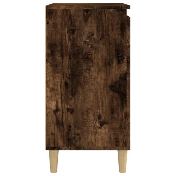 vidaXL sengebord 40x35x70 cm konstrueret træ røget egetræsfarve