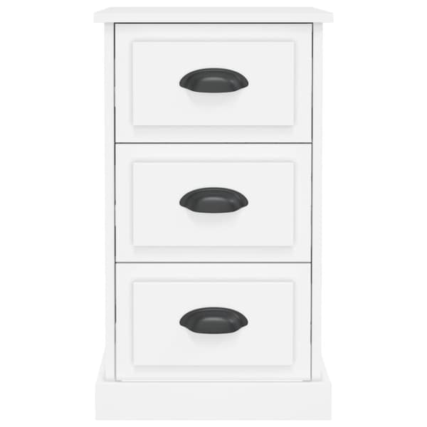 vidaXL sengebord 39x39x67 cm konstrueret træ hvid