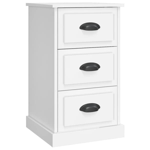 vidaXL sengebord 39x39x67 cm konstrueret træ hvid