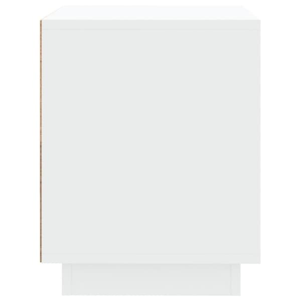 vidaXL sengeborde 2 stk. 44x35x45 cm konstrueret træ hvid