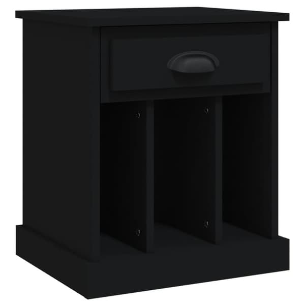 vidaXL Nattbord 2 stk svart 43x36x50 cm