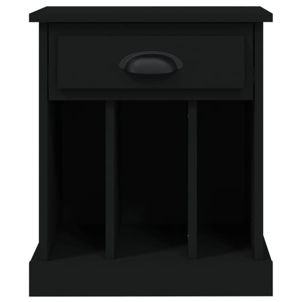vidaXL Nattbord 2 stk svart 43x36x50 cm