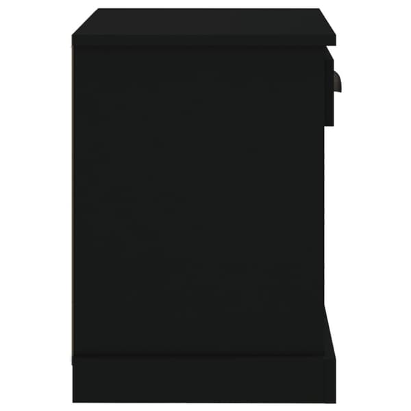 vidaXL Nattbord 2 stk svart 43x36x50 cm
