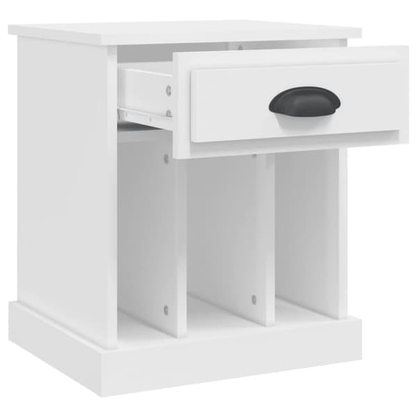 vidaXL Sängbord 2 st vit 43x36x50 cm