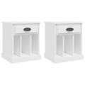 Miniatyrbillede 1 af 11: vidaXL sengeborde 2 stk. 43x36x50 cm hvid