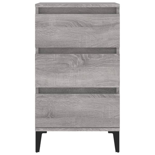 vidaXL sengebord 40x35x70 cm konstrueret træ grå sonoma-eg