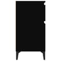 Miniatyrbillede 7 af 11: vidaXL sengeborde 2 stk. 40x35x70 cm sort