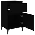 Miniatyrbillede 8 af 11: vidaXL sengeborde 2 stk. 40x35x70 cm sort