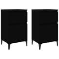 Miniatyrbillede 1 af 11: vidaXL sengeborde 2 stk. 40x35x70 cm sort