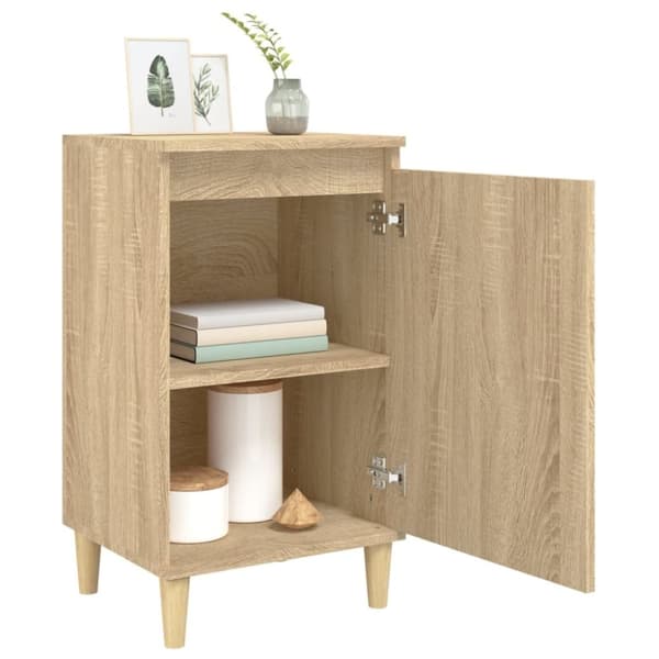 vidaXL Nattbord 2 stk sonoma eik 40x35x70 cm konstruert tre