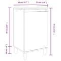 Miniatyrbilde 9 av 11: vidaXL Nattbord 2 stk sonoma eik 40x35x70 cm konstruert tre