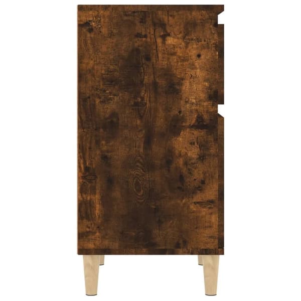 vidaXL sengebord 40x35x70 cm røget egetræsfarve