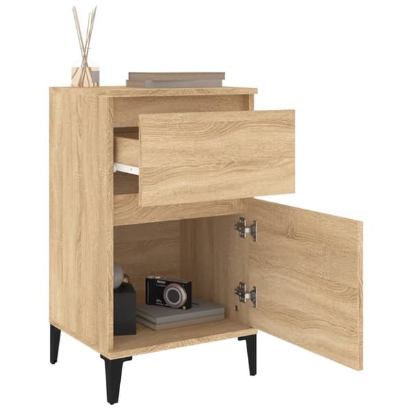 vidaXL Nattbord 2 stk sonoma eik 40x35x70 cm