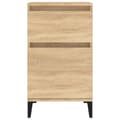 Miniatyrbilde 6 av 11: vidaXL Nattbord 2 stk sonoma eik 40x35x70 cm