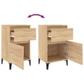 Miniatyrbilde 9 av 11: vidaXL Nattbord 2 stk sonoma eik 40x35x70 cm