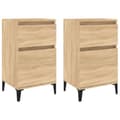 Miniatyrbilde 1 av 11: vidaXL Nattbord 2 stk sonoma eik 40x35x70 cm