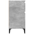 Pikkukuva 7 / 11: vidaXL Yöpöydät 2 kpl betoninharmaa 40x35x70 cm