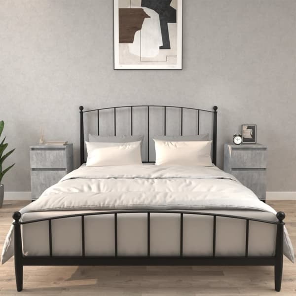 vidaXL Yöpöydät 2 kpl betoninharmaa 40x35x70 cm