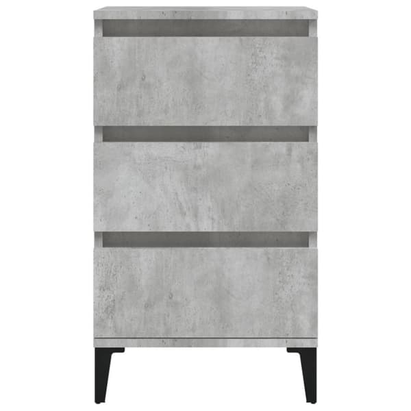 vidaXL Nattbord betonggrå 40x35x70 cm konstruert tre
