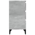 Miniatyrbilde 8 av 11: vidaXL Nattbord betonggrå 40x35x70 cm konstruert tre