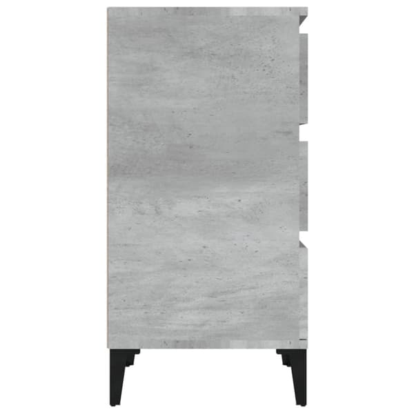 vidaXL Nattbord betonggrå 40x35x70 cm konstruert tre