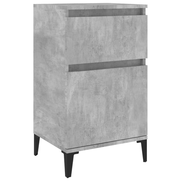 vidaXL sengebord 40x35x70 cm betongrå