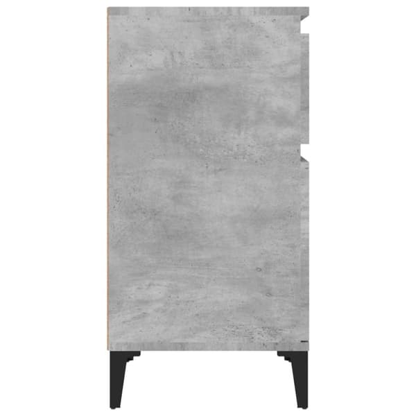 vidaXL Sängbord betonggrå 40x35x70 cm