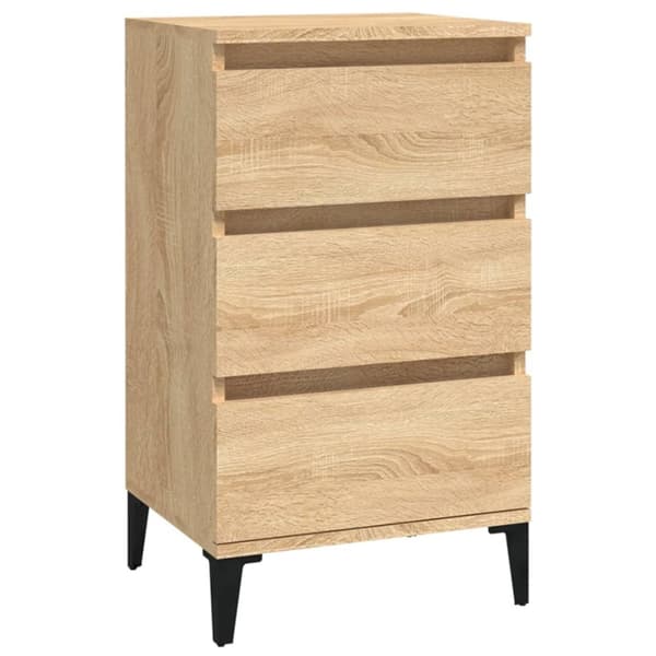 vidaXL Sängbord sonoma-ek 40x35x70 cm konstruerat trä