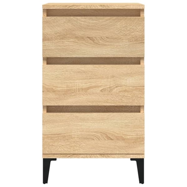 vidaXL sengebord 40x35x70 cm konstrueret træ sonoma-eg