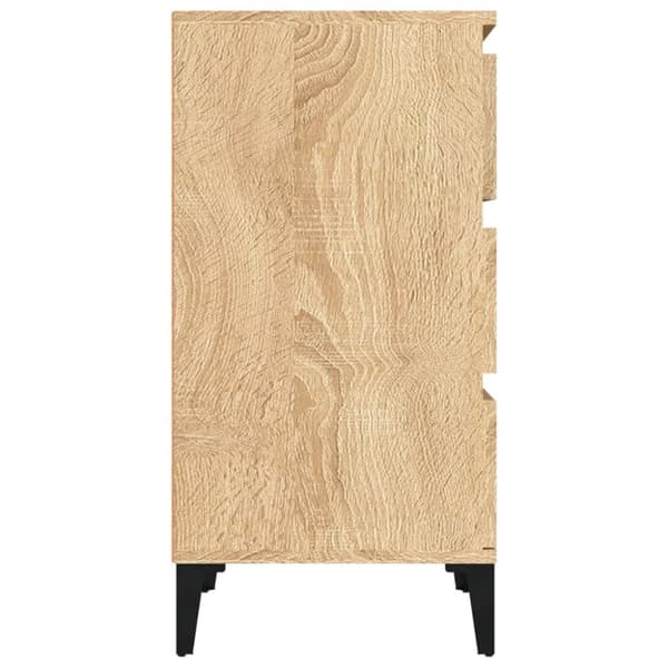 vidaXL sengebord 40x35x70 cm konstrueret træ sonoma-eg