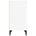 Miniatyrbilde 8 av 11: vidaXL Nattbord hvit 40x35x70 cm konstruert tre