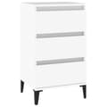 Miniatyrbilde 1 av 11: vidaXL Nattbord hvit 40x35x70 cm konstruert tre