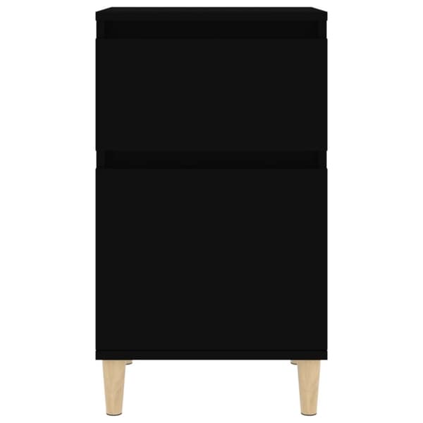 vidaXL sengebord 40x35x70 cm sort