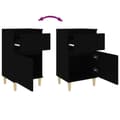 Miniatyrbillede 9 af 11: vidaXL sengebord 40x35x70 cm sort